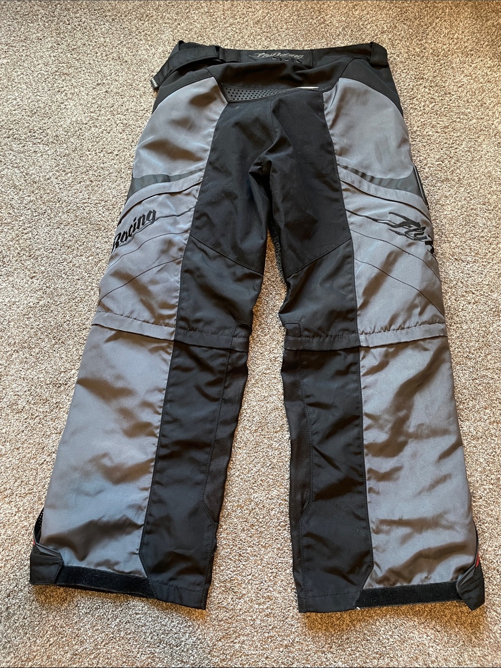 Fly Racing Motocross Racing Pants Black and Grey Colorway - Picture 2 of 6